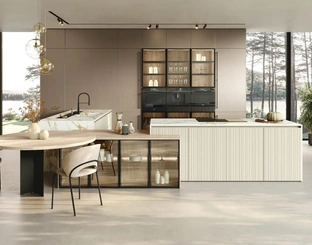 Cucina Moderna con isola Color Trend 02 di Stosa