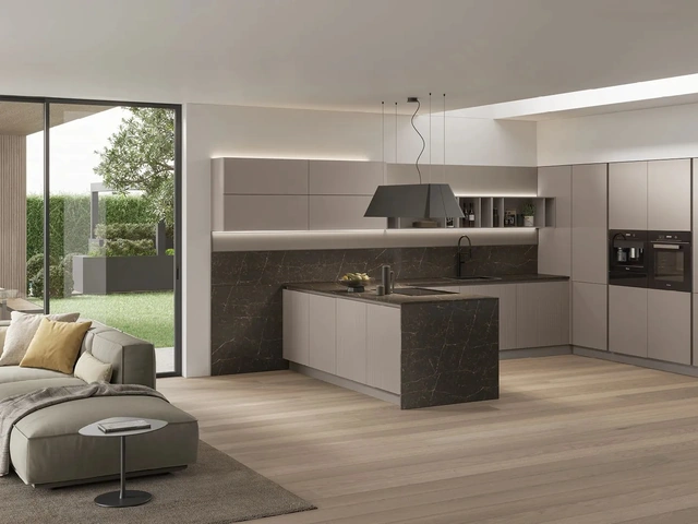 Cucina Moderna con penisola Color Trend 03 di Stosa