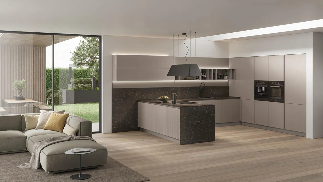 Cucina Moderna Color Trend Modern 01 con penisola di Stosa