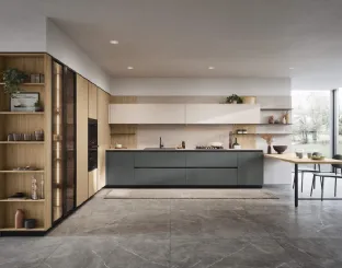 Cucina Moderna angolare Domino Composizione 01 di Prima Cucine