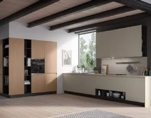 Cucina Moderna ad angolo Fly Composizione 05 di Prima Cucine