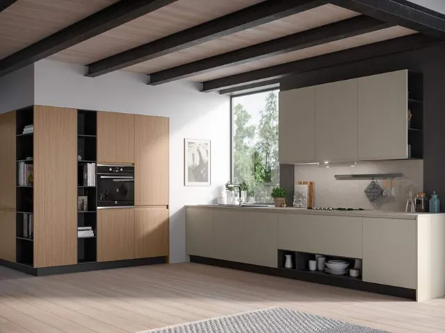 Cucina Moderna ad angolo Fly Composizione 05 di Prima Cucine