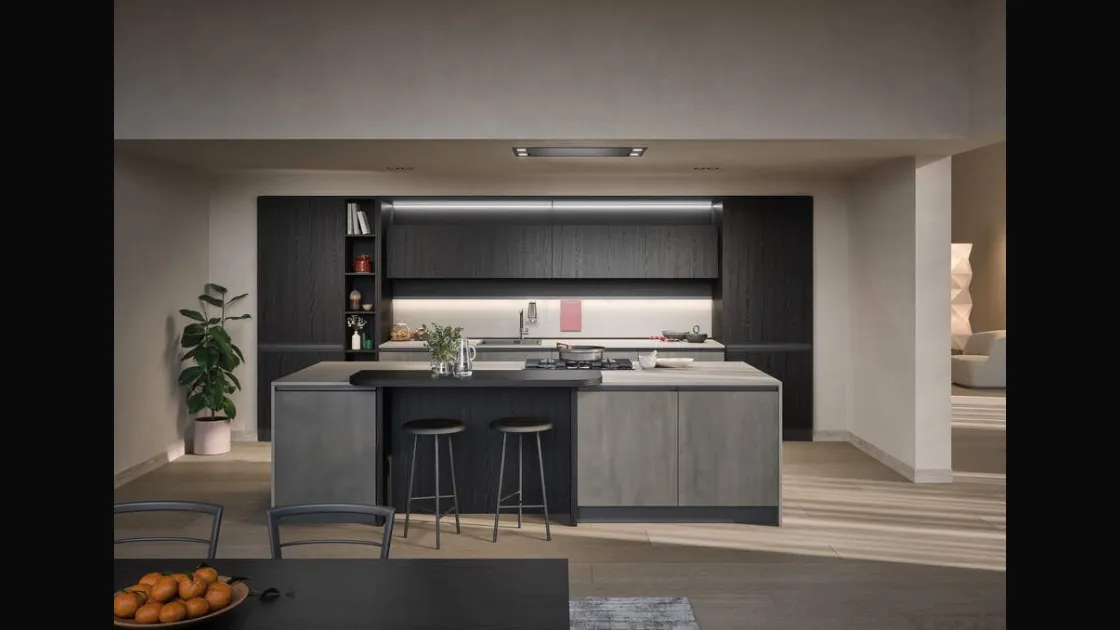 Cucina Moderna con isola Hera Composizione 04 di Prima Cucine