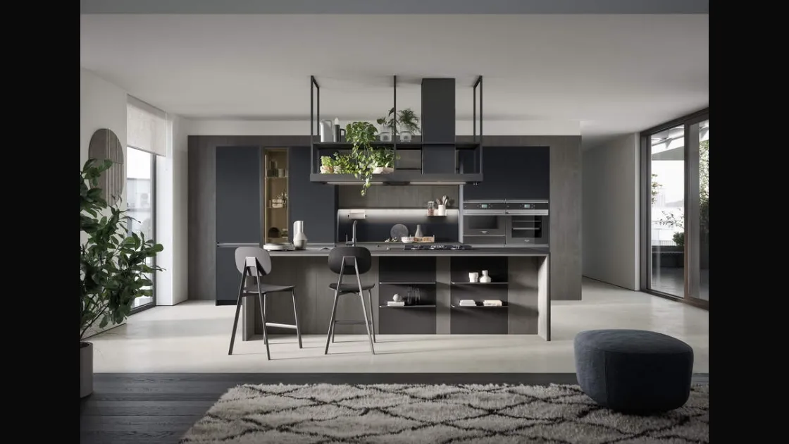 Cucina Moderna con isola Hera Composizione 06 di Prima Cucine