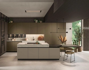 Cucina Moderna con isola Metropolis 01 di Stosa