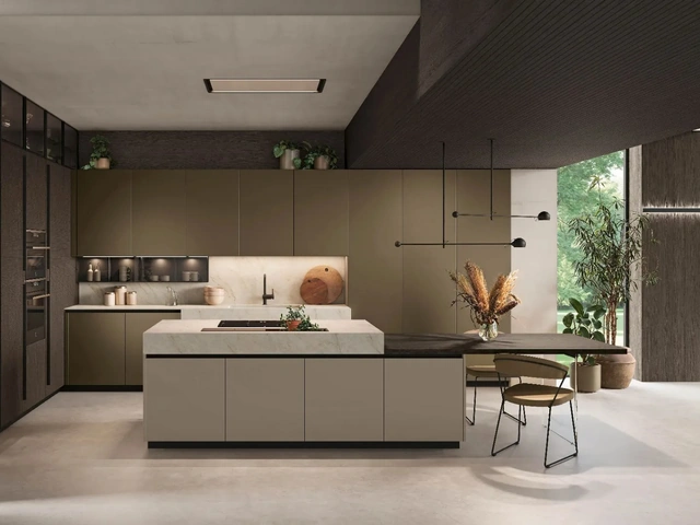Cucina Moderna con isola Metropolis 01 di Stosa