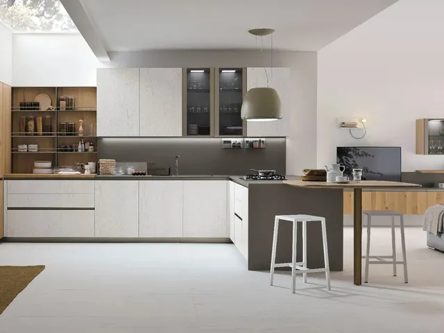 Cucina Moderna con penisola Natural 12 di Stosa