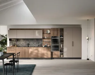 Cucina Moderna lineare Domino Composizione 01 di Prima Cucine