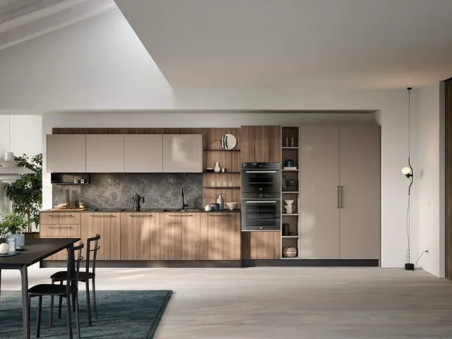 Cucina Moderna lineare Domino Composizione 01 di Prima Cucine