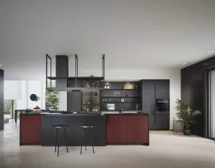 Cucina Moderna con isola Domino Composizione 03 di Prima Cucine