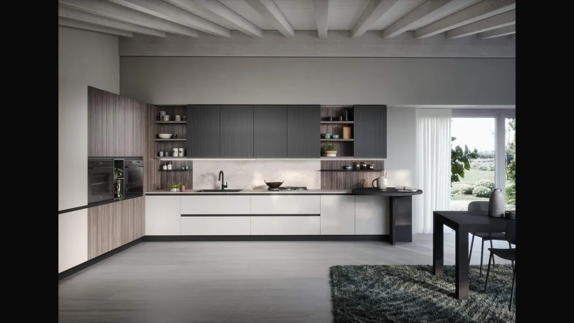 Cucina Moderna angolare Zoe Composizione 03 di Prima Cucine