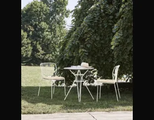Tavolo da giardino Vincent Basso Outdoor in acciaio laccato di Bontempi